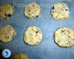 Cookies avant cuisson