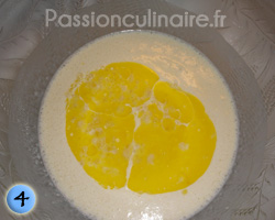 P�te � cr�pe : beurre fondu