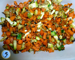 L�gumes coup�s en d�s