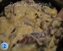 Sauce mornay avec champignons