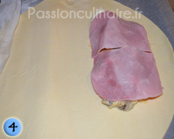 Montage dartois jambon
