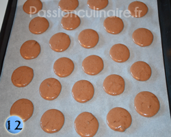Couchage des macarons