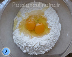 M�lange farine oeuf