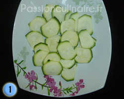 Rosace de courgette