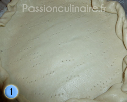 P�te feuillet�e piqu�e