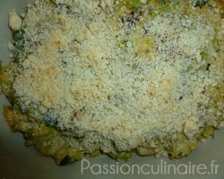 Gratin au quinoa et boulgour, poireaux et ricotta