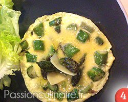 Omelette aux asperges vertes