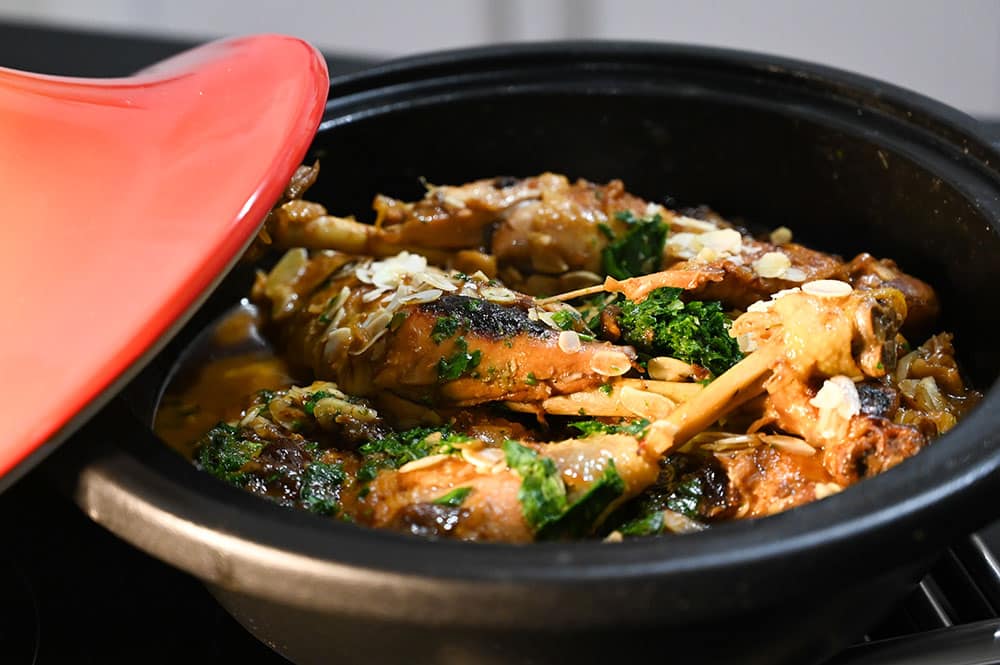 Tajine de poulet aux pruneaux et citrons confits