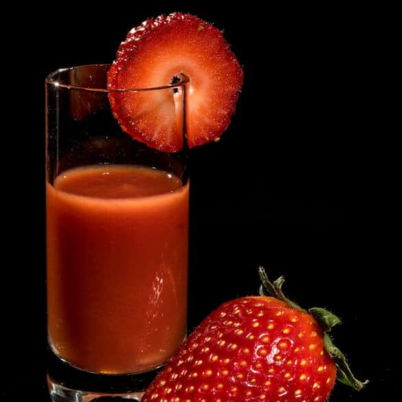 Soupe de fraises au vin rouge Soupe de fraises au vin rouge