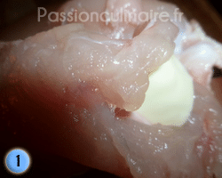 Pliage des escalopes de dinde