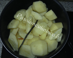 Découpe des pommes