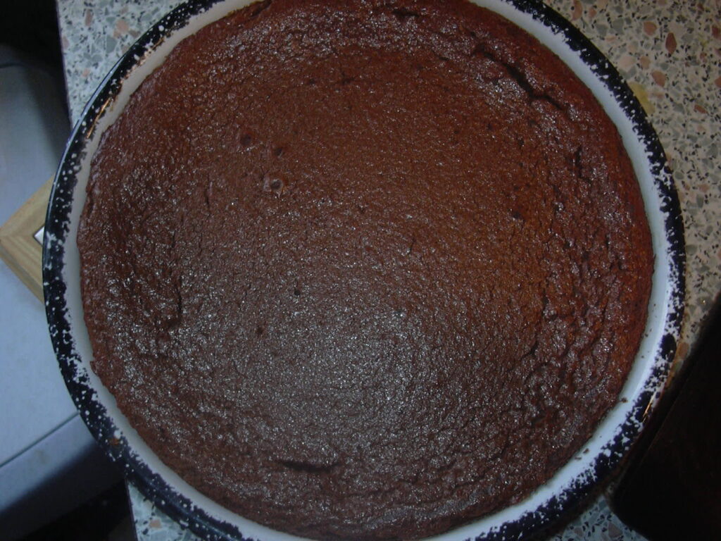 Tarte au flan chocolat