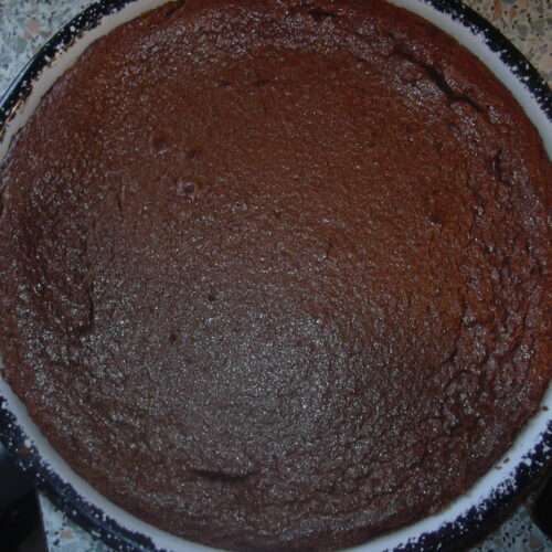 Tarte au flan chocolat