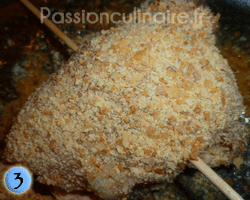 Cordons bleus de dinde panés avant cuisson