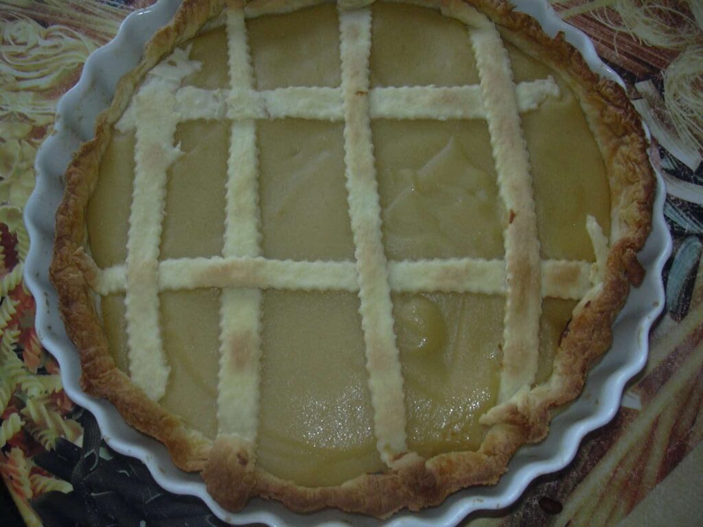 Tarte à la compote de pomme