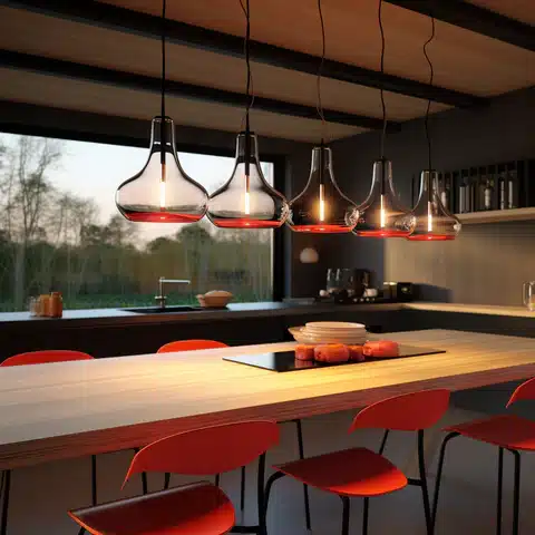 suspensions luminaires cuisine