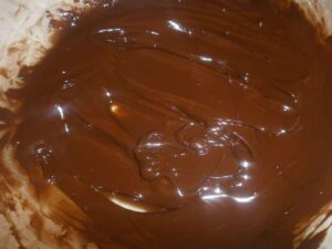 Chocolat fondu au bain marie