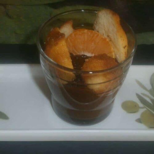Verrines de mousse au chocolat et madeleines