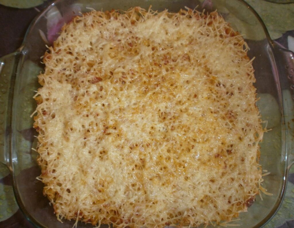 Gratin de pâtes au chorizo
