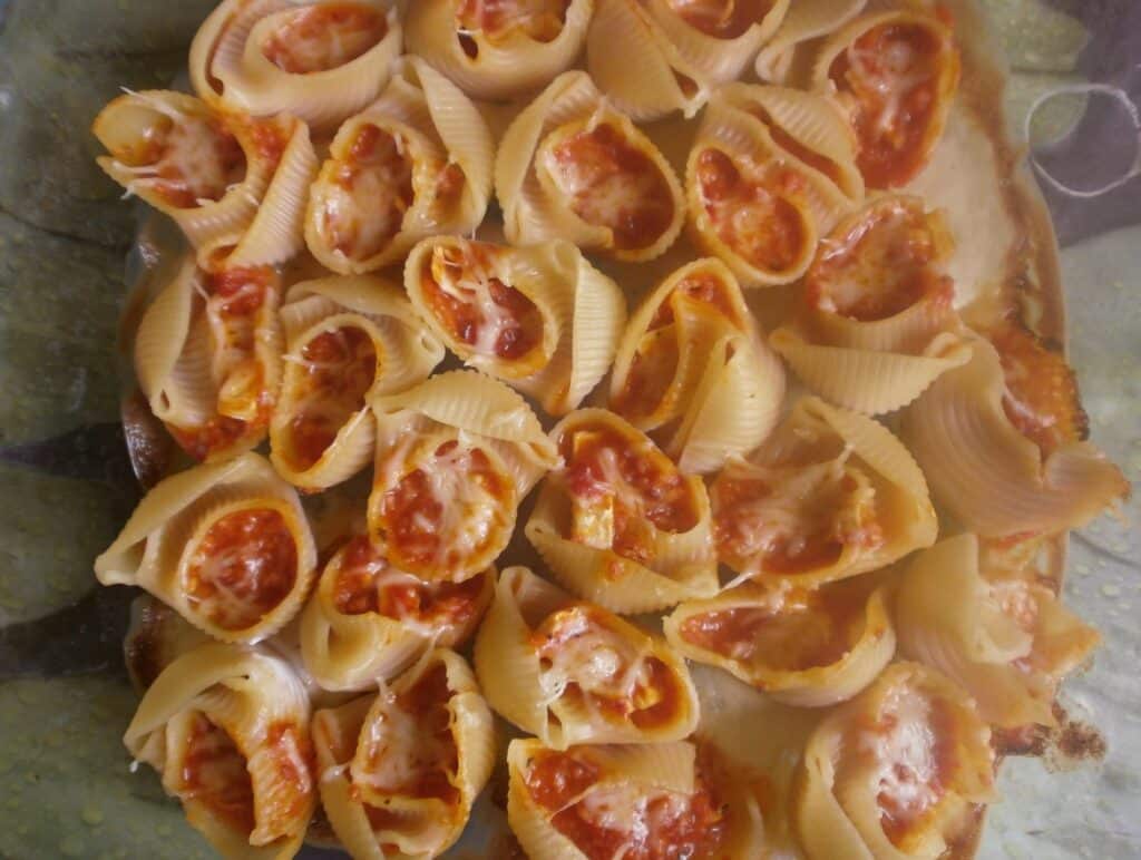 Pâtes farcies au bacon