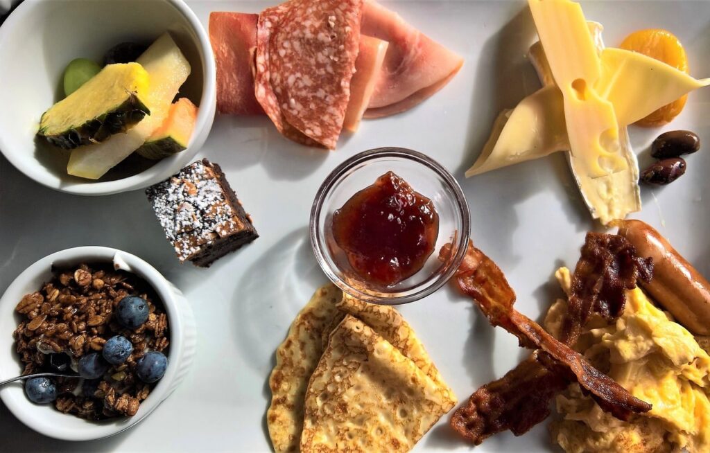 Crêpes au jambon et fromage