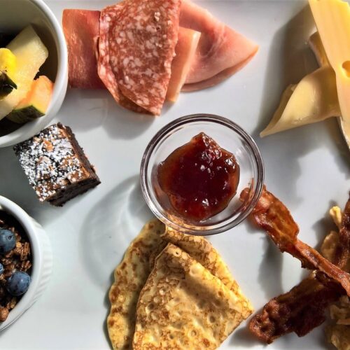 Crêpes au jambon et fromage