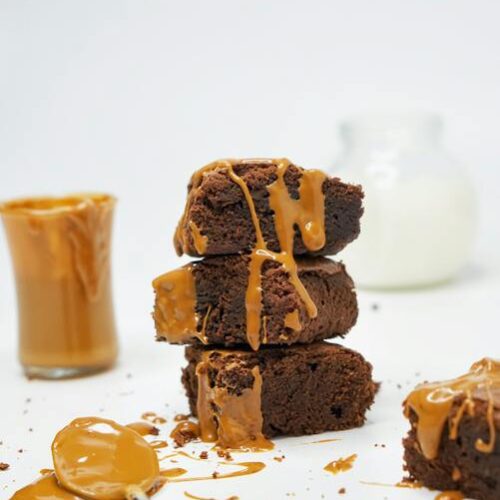 Brownies au chocolat blanc et Dragibus