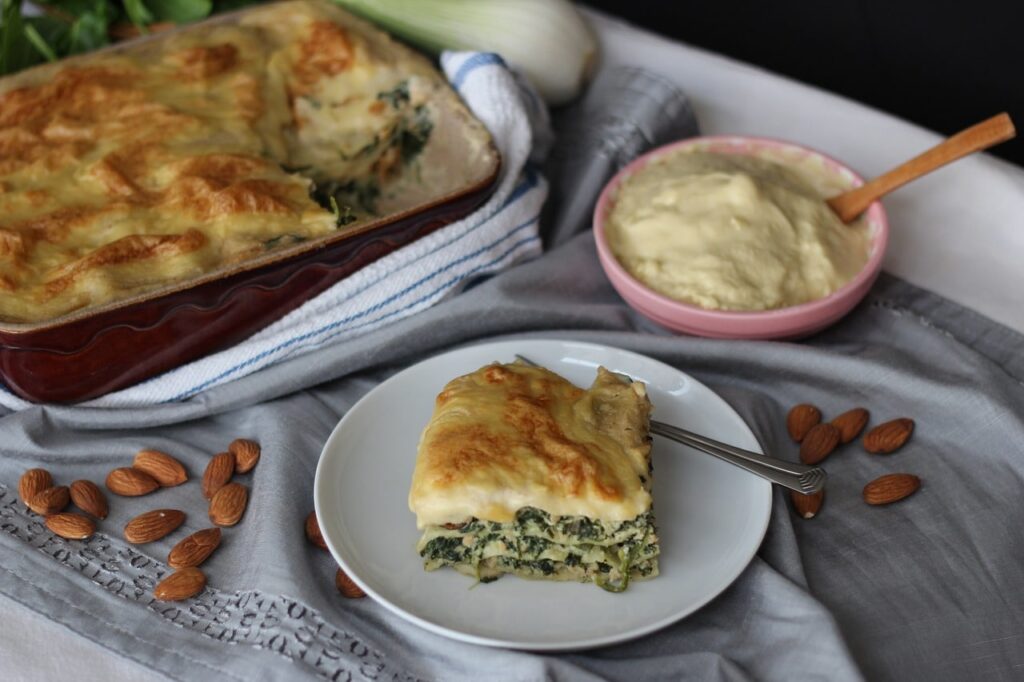 Lasagnes aux épinards et chèvre