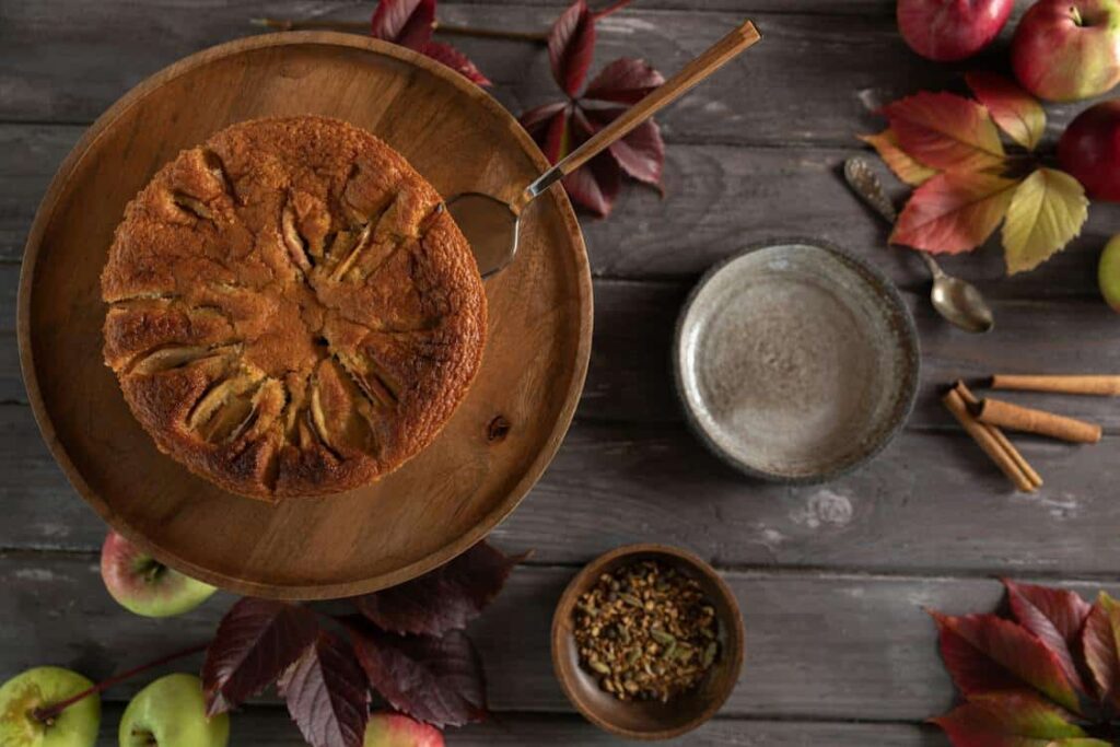 Gâteau aux pommes et spéculoos