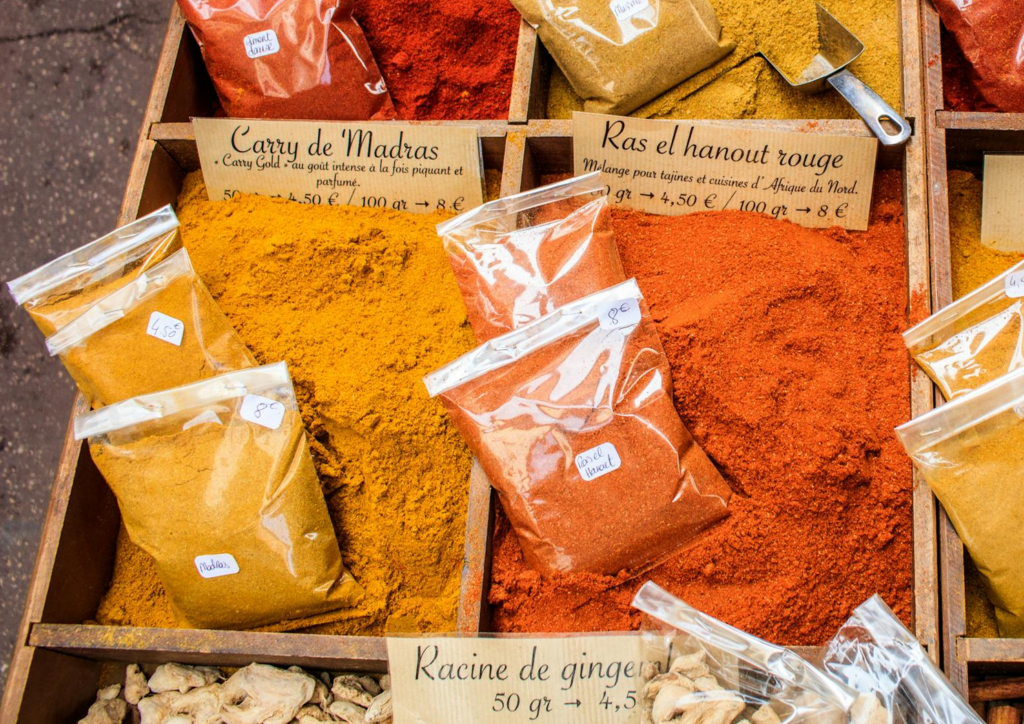 curry jaune de Madras en poudre