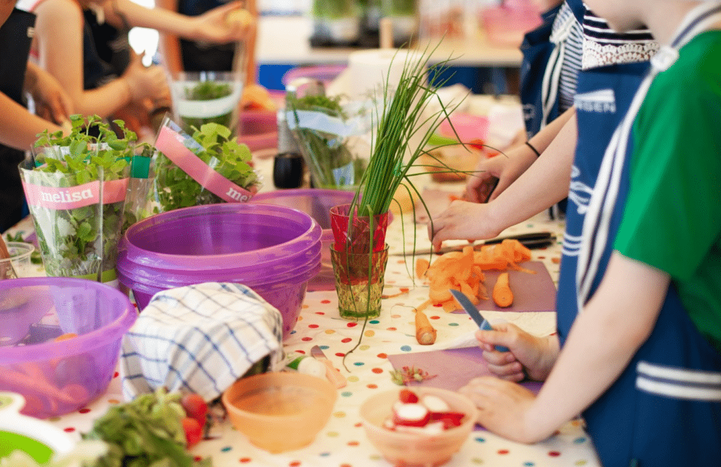 Cuisiner avec les enfants