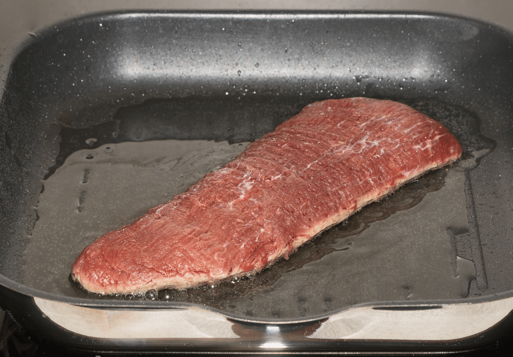 Pavé d’autruche saisi à la poêle